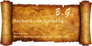 Berbenicza Gizella névjegykártya